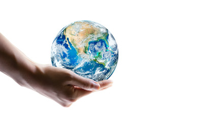 Saving world Ecology concept. Elements of this image furnished by NASA