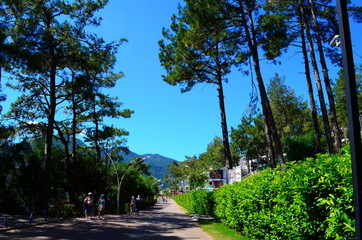 view on the Aegean sea in Ichmeler near Marmaris, Turkey