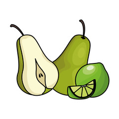 Fresh and delicious tropical fruits