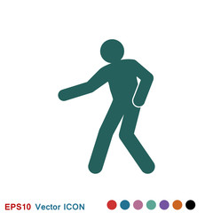 Dancing vector icon. Illustration on background, people dance