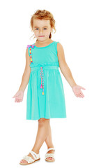 Fashionable little girl.