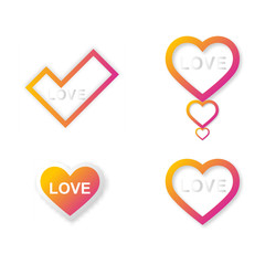 Abstract Vector Speech Bubbles Set