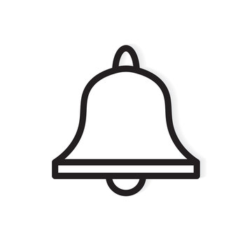 recommend clip art: alarm bell icon- vector illustration