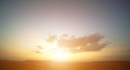 Sunset sky