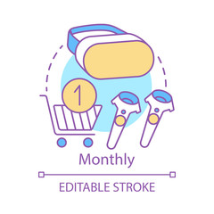 Monthly concept icon