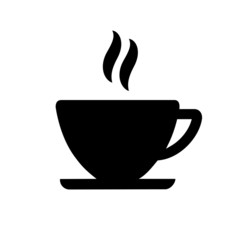 Cup of coffee. Coffee cup icon vector. Coffee icon illustration.