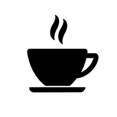 Cup of coffee. Coffee cup icon vector. Coffee icon illustration.