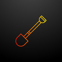 shovel  nolan icon. Elements of autumn set. Simple icon for websites, web design, mobile app, info graphics