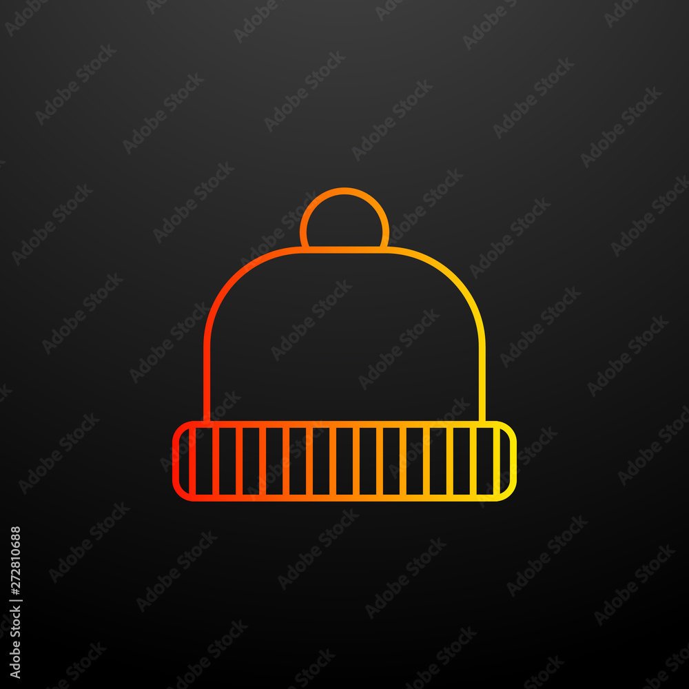 Poster cap nolan icon. elements of autumn set. simple icon for websites, web design, mobile app, info graph