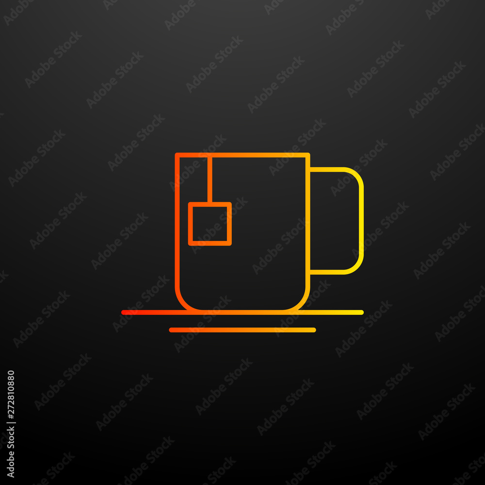 Poster tea nolan icon. elements of autumn set. simple icon for websites, web design, mobile app, info graph