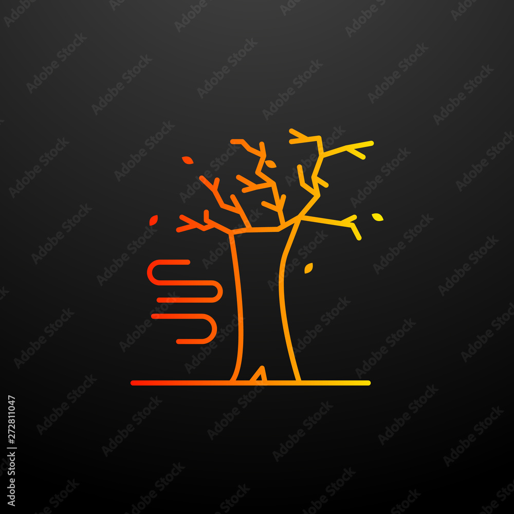 Poster autumn nolan icon. elements of autumn set. simple icon for websites, web design, mobile app, info gr