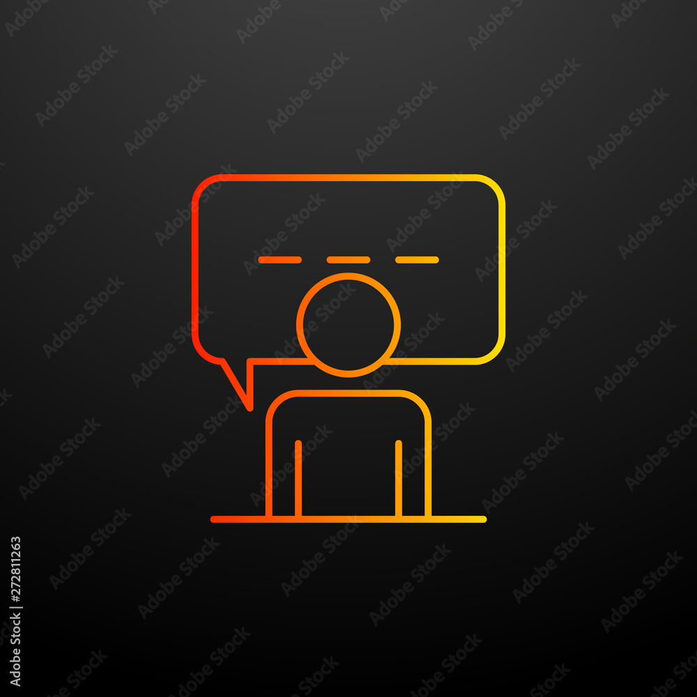 Poster job interview nolan icon. elements of business organisation set. simple icon for websites, web desig