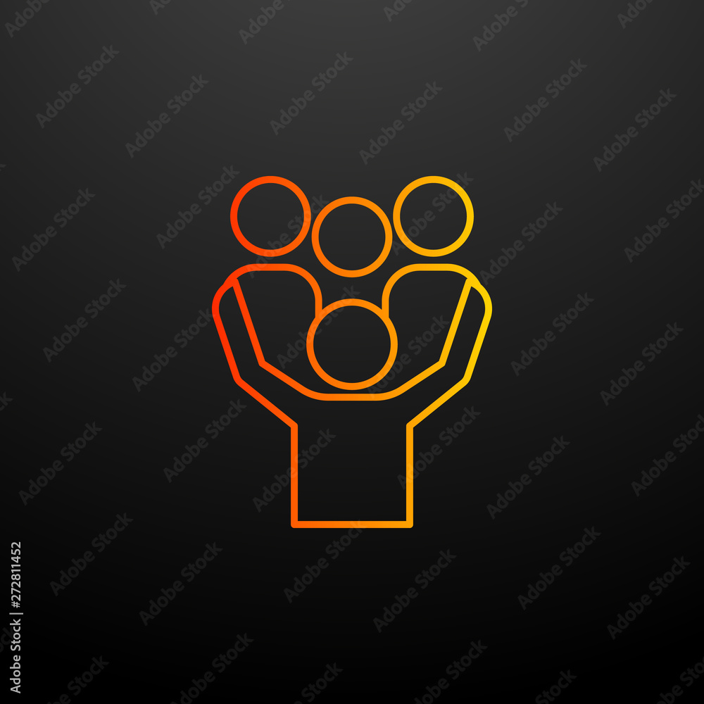 Poster protect employees nolan icon. elements of business organisation set. simple icon for websites, web d