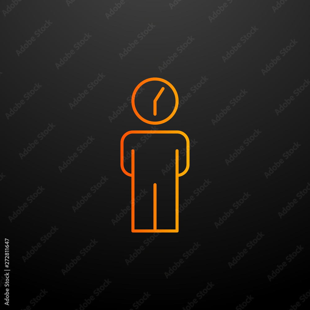 Poster time management nolan icon. elements of business organisation set. simple icon for websites, web des