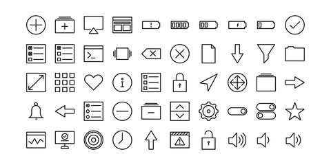 User Interface Icon Set