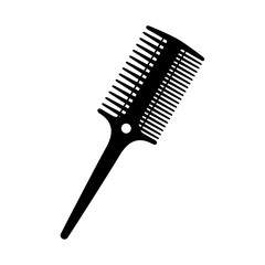 Black and white two side hairbrush