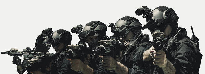 special forces soldier police, swat team member