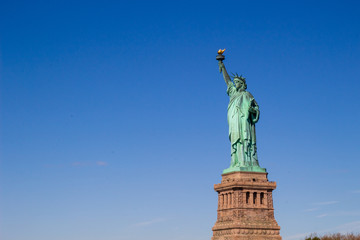 Obraz premium Close up of the statue of liberty, New York City