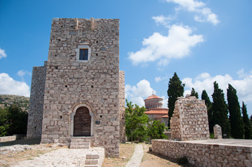 Castle of Lykourgos Logothetis on Samos island in the Aegean Sea, Greece