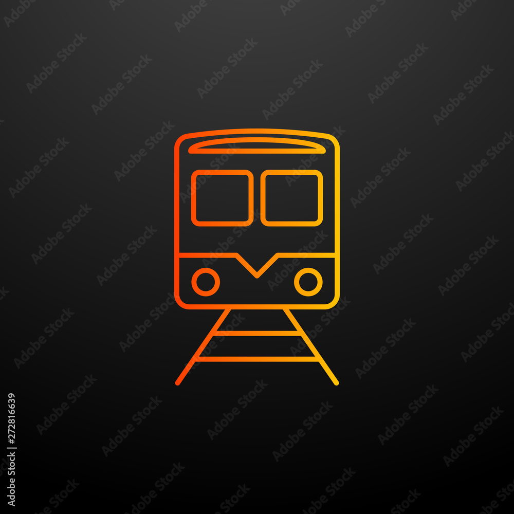 Poster train nolan icon. elements of global logistics set. simple icon for websites, web design, mobile app