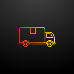 Delivery truck nolan icon. Elements of global logistics set. Simple icon for websites, web design, mobile app, info graphics