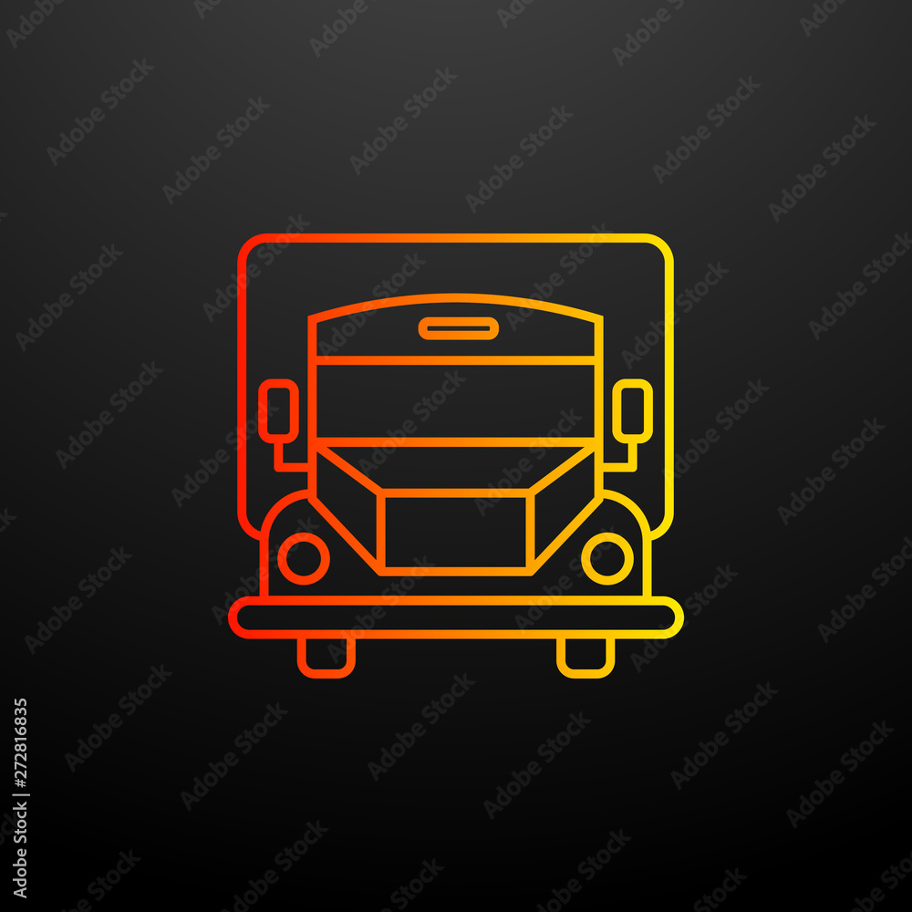 Poster delivery nolan icon. elements of global logistics set. simple icon for websites, web design, mobile 