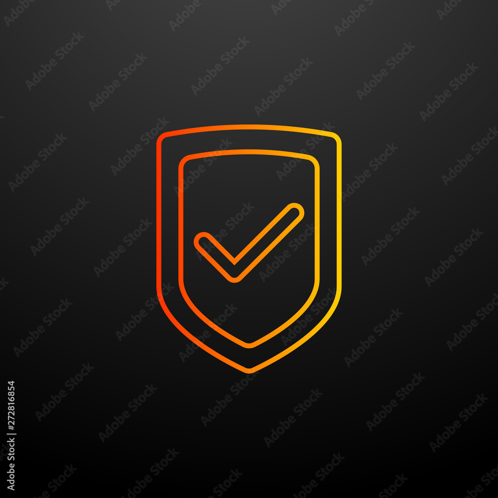 Poster shield nolan icon. elements of global logistics set. simple icon for websites, web design, mobile ap