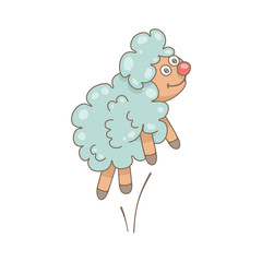 Sheep. isolated on white background