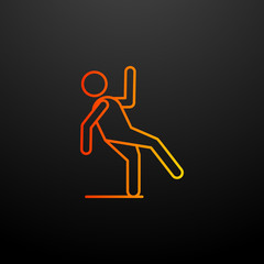 falling man nolan icon. Elements of insurance set. Simple icon for websites, web design, mobile app, info graphics
