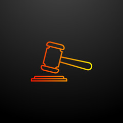the court's decision nolan icon. Elements of insurance set. Simple icon for websites, web design, mobile app, info graphics