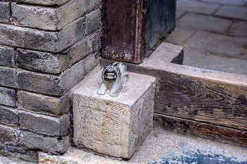 The Wangs Courtyard, Shanxi, China. The famous historical stone carvings are in Lingshi County, Jinzhong City, Shanxi province.