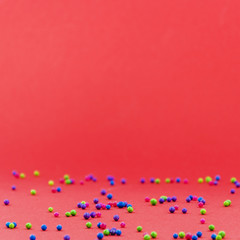 Colorful decorative birthday elements