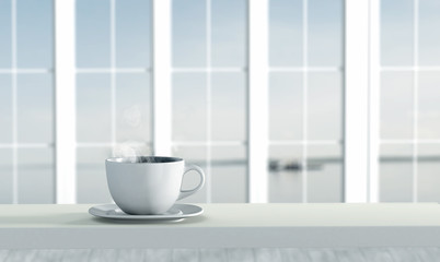 Fototapeta na wymiar cup of coffee 3d model