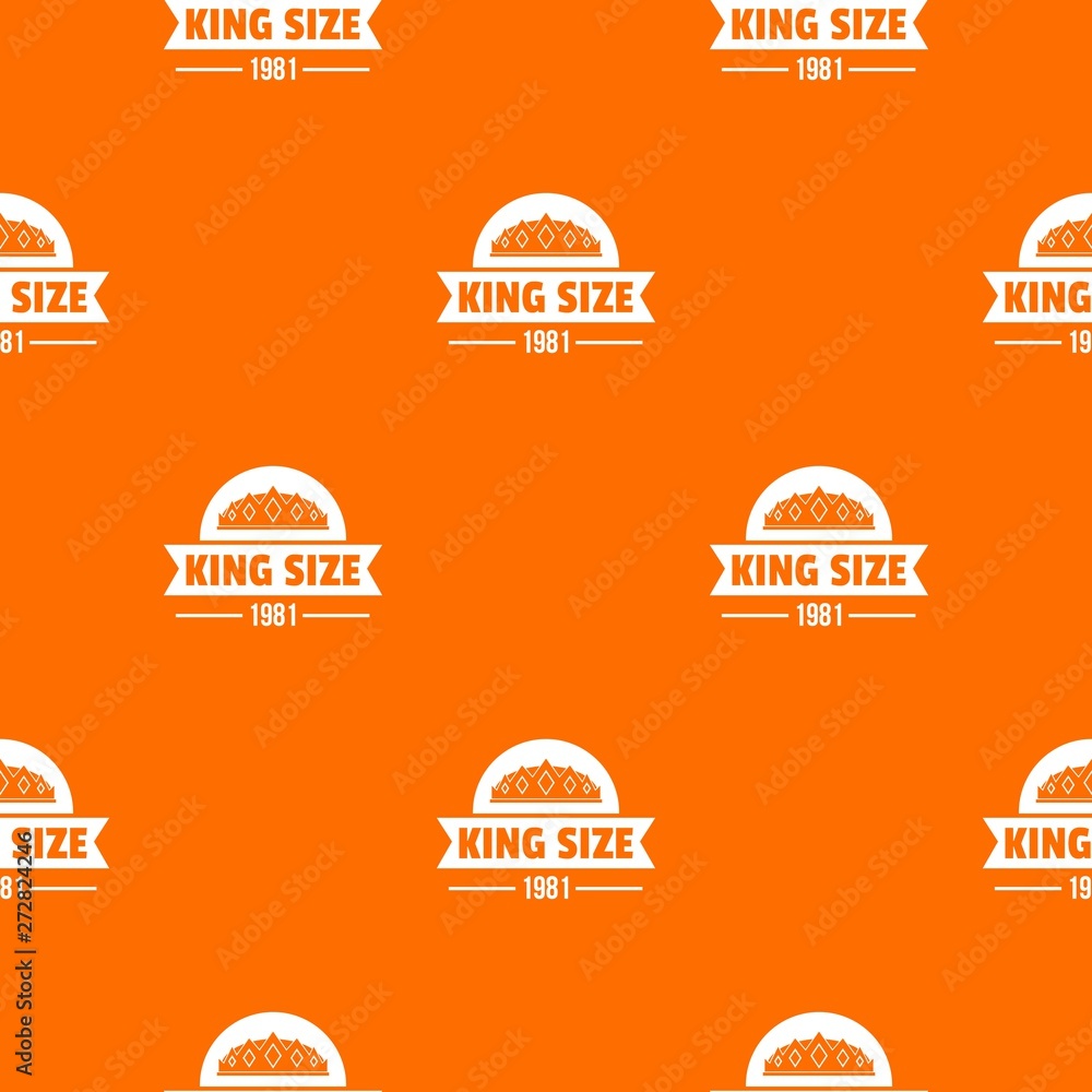 Poster medieval king pattern vector orange for any web design best