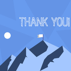 Handwriting text Thank You. Conceptual photo Appreciation greeting Acknowledgment Gratitude