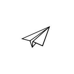 Paper plane icon. Vector. Isolated