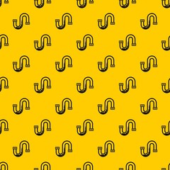 Clog in the pipe pattern seamless vector repeat geometric yellow for any design