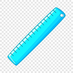 Ruler icon. Cartoon illustration of ruler vector icon for web
