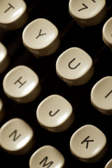 Old typewriter view