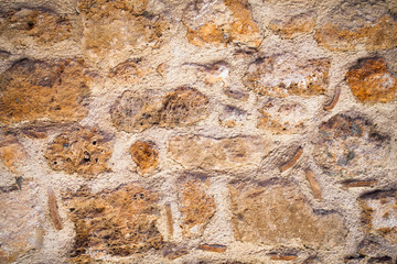 Obraz premium Background of antique stone wall in Turkey,Antalya