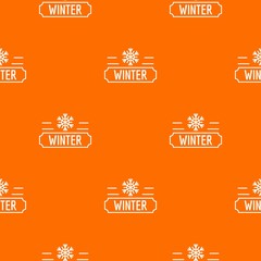 Winter pattern vector orange for any web design best