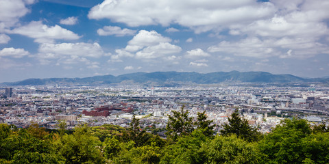 View over Kyoto from Fushimi Inari Shrine 