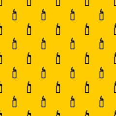 Plastic bottle of drain cleaner pattern seamless vector repeat geometric yellow for any design