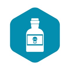 Obraz premium Poison bottle icon in simple style on a white background vector illustration
