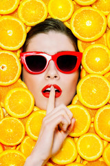 sunglasses and fruit