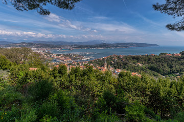 Obraz premium Panoramic View of La Spezia Tuscany Italy
