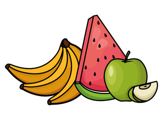 Fresh and delicious tropical fruits