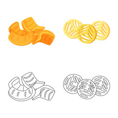 Vector illustration of Oktoberfest and bar symbol. Collection of Oktoberfest and cooking stock symbol for web.