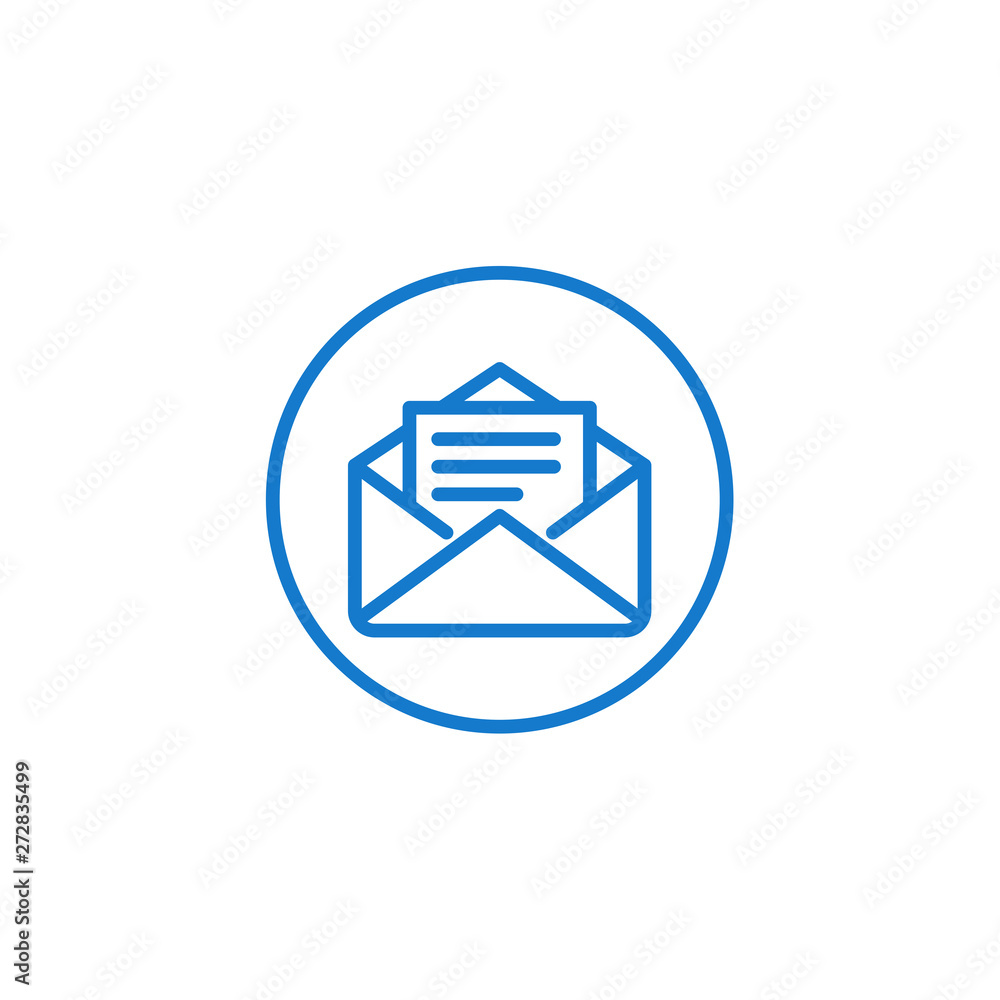 Leinwandbilder email icon. envelope icons in modern design style for web site and mobile app vector illustration. e