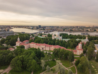 Fototapeta na wymiar Mikhailovsky Castle / aerial view